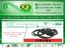 Tablet Screenshot of eletrografite.com.br